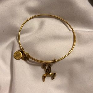 Alex and ani gold bird bangle